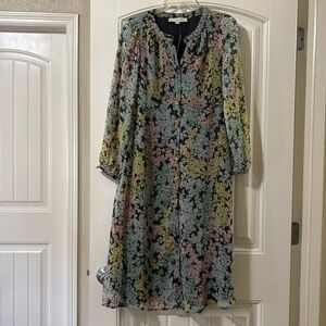 NWT Loft Garden Midi Shirtdress size 2 Petite